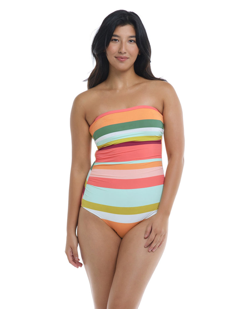 Ziah Bandeau One-Piece Swimsuit - Multicolor – SKYE