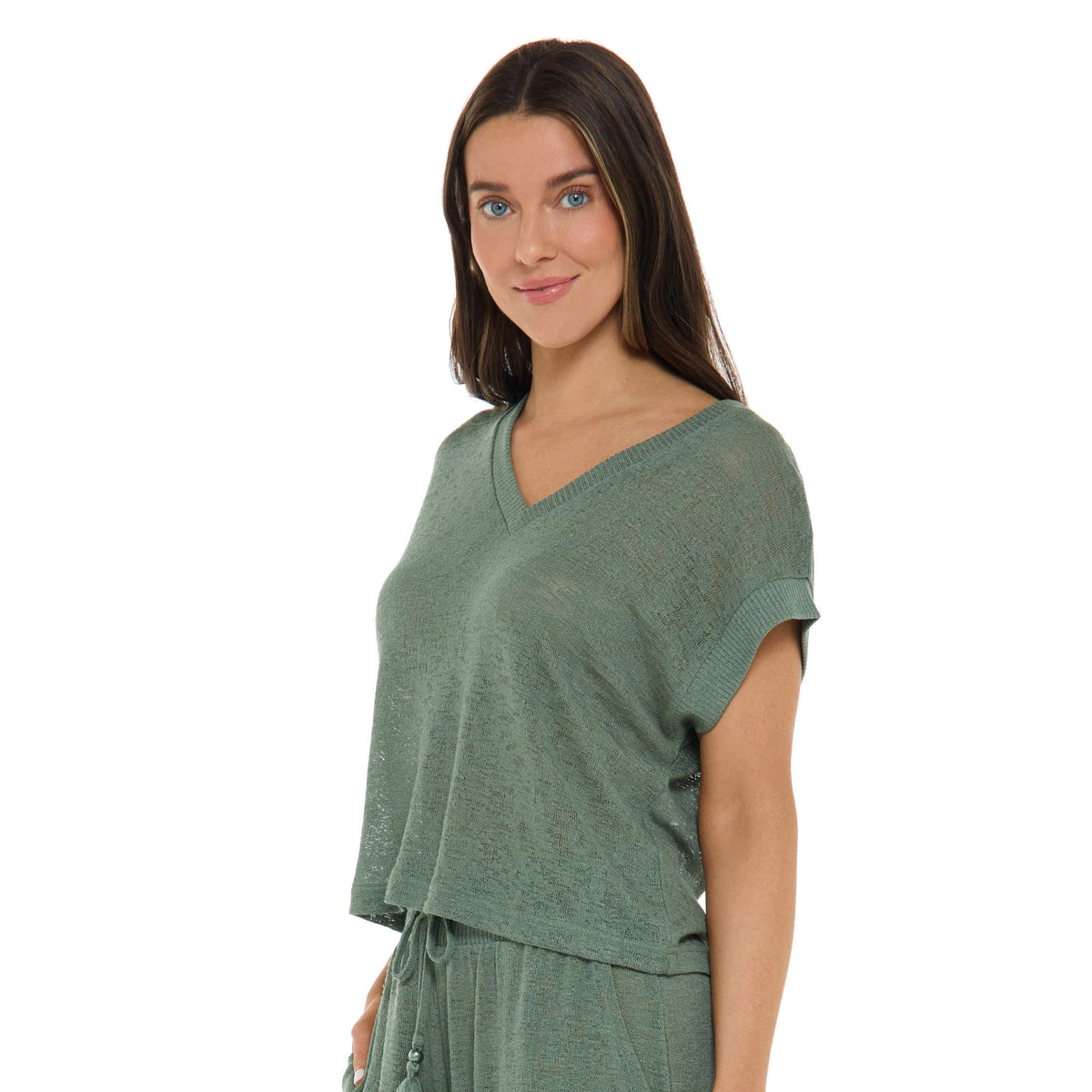 Sicily Crop Shirt - COCONUT COVE