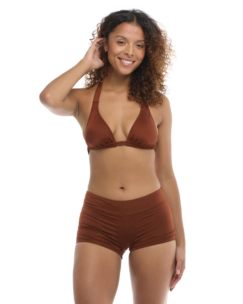 Calla Swim Shorts - TIGER'S EYE - SKYE