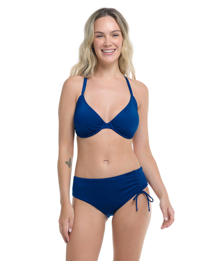 Hilary D, DD, E & F Cup Underwire Bikini Top - Blue – SKYE