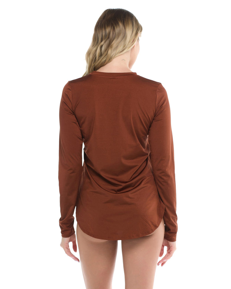 Brown Sun Protection Clothing for Women