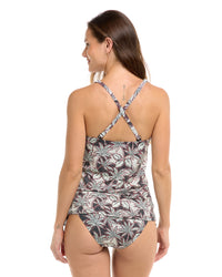 Bridget D/DD Cup Tankini - JUNGLE NIGHTS-Black