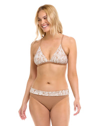 Mid Waist Fold Over - BIOMES - Tan