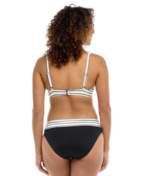 Bas de bikini Mid Waist Fold Over - DEEP SEA