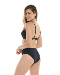 Mid Waist Bottom - BLACK