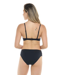 Mid Waist Bottom - BLACK