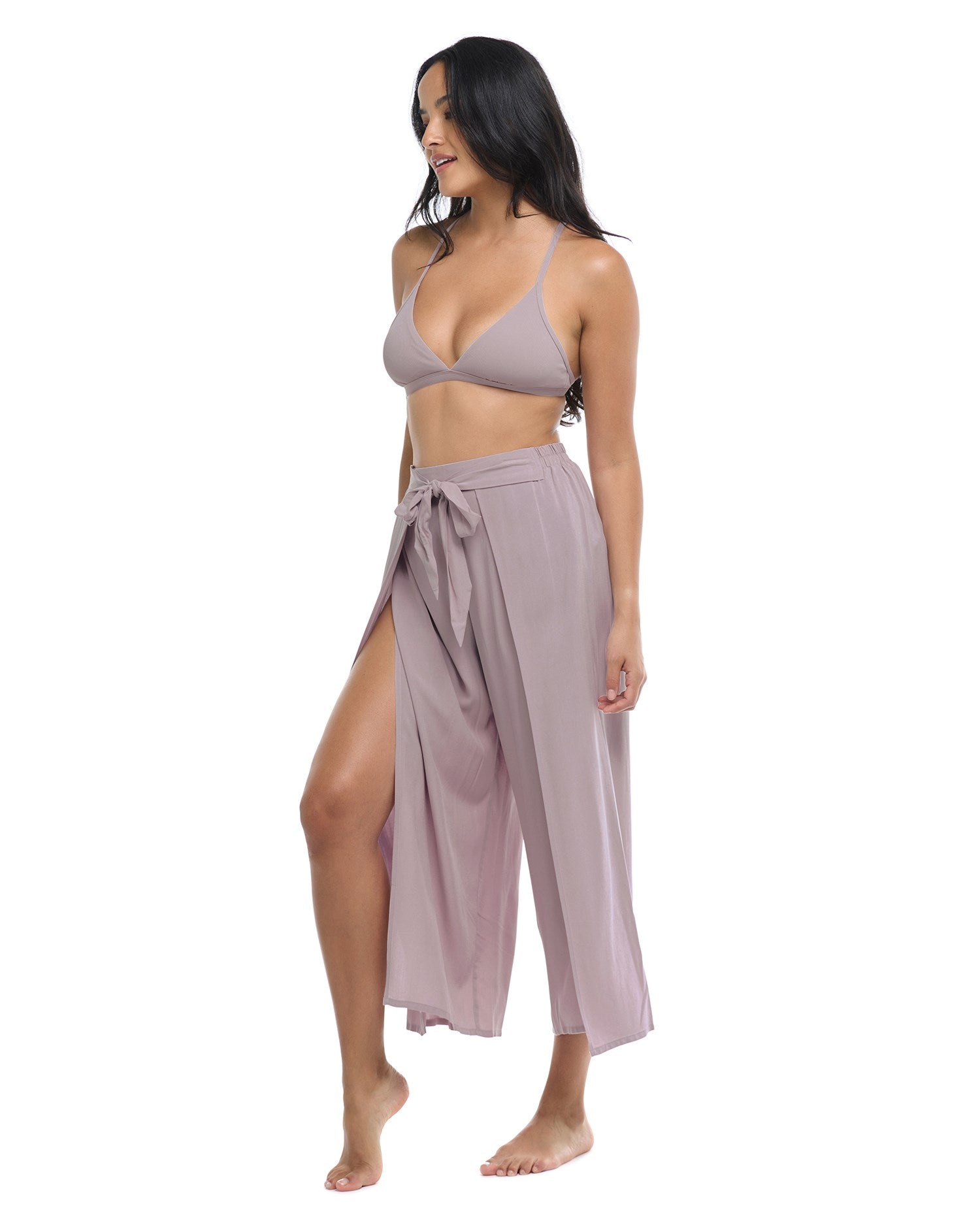 最新 Paige Woven SKYE – Taupe Smokey - Pants Wrap Fabric Rayon Clothing