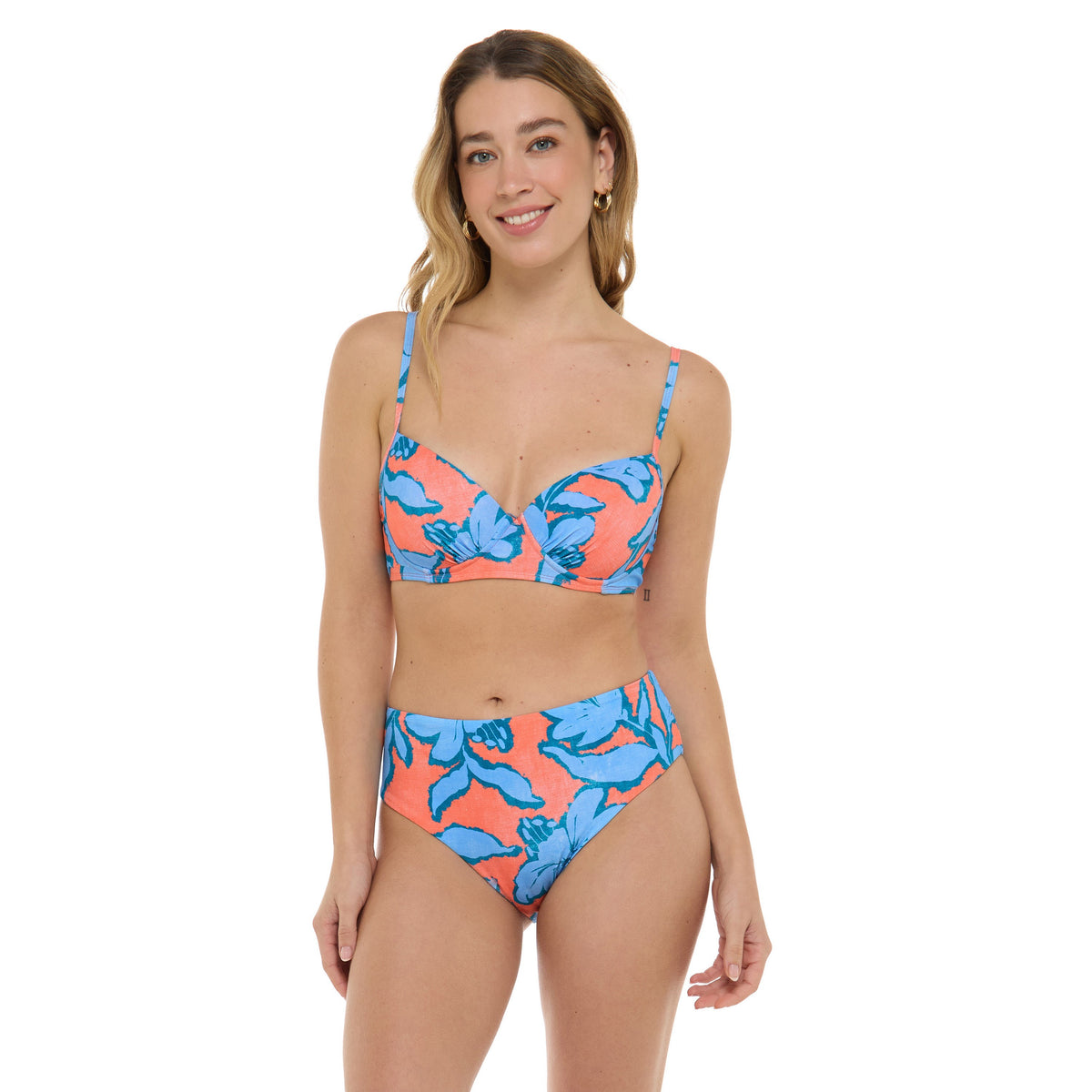 Shirred Rachel Bottom - TROPICAL FIZZ