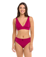Belted Alessia Bottom - RASPBERRY